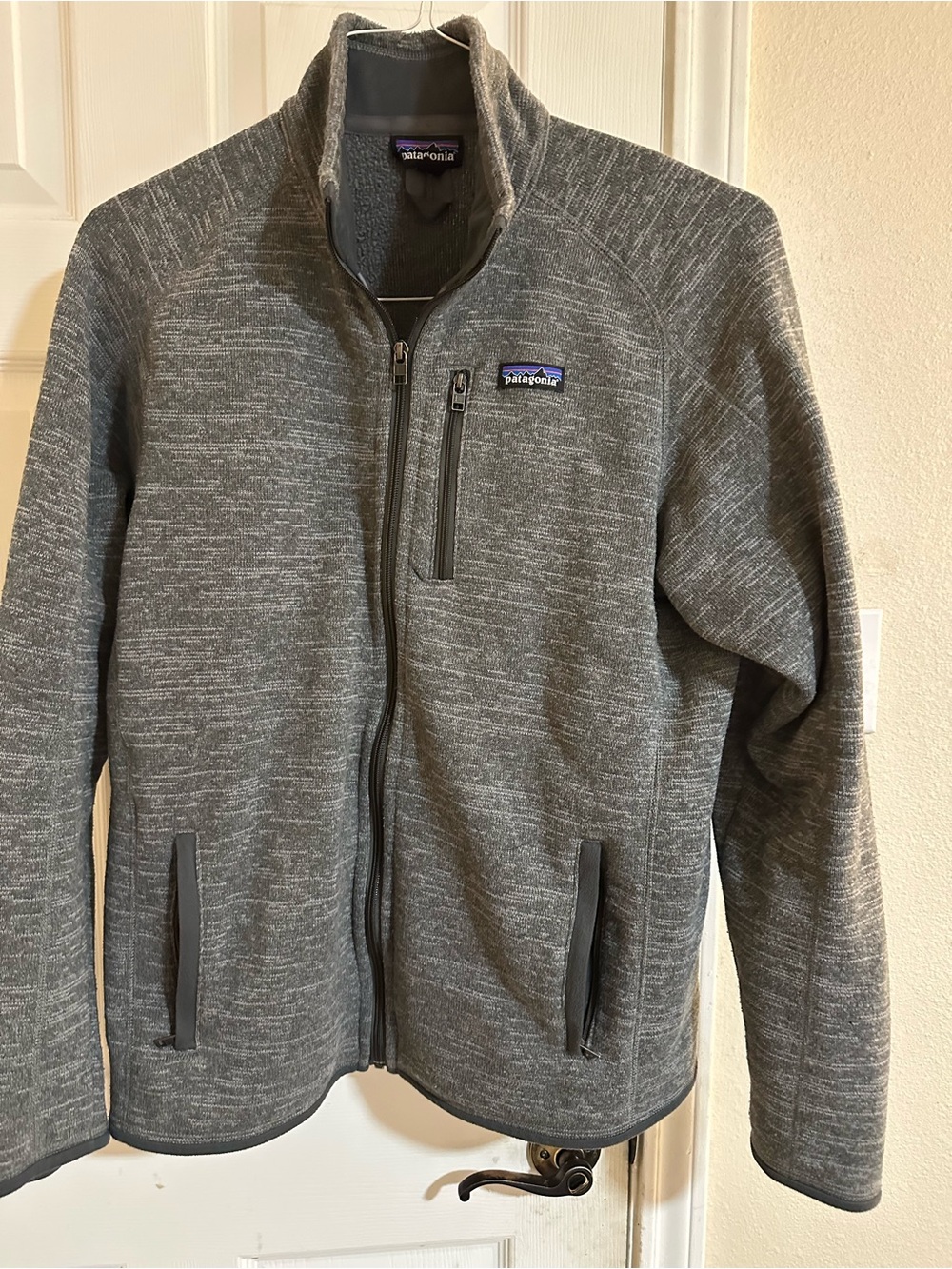Patagonia Better Sweater Full Zip Fleece Jacket Men’s Large L Nickel Grey Mint